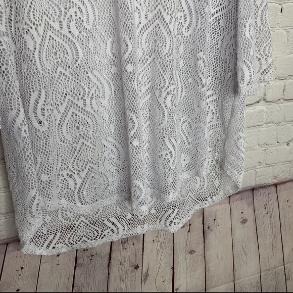 Jordyn Taylor Womens White See-Through Swim Coverup Size XL - Picture 5 of 10